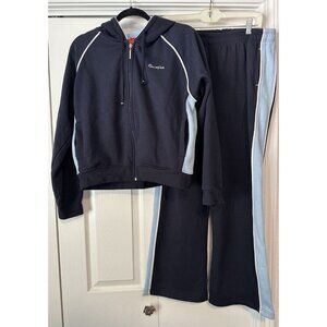 SouthPole tracksuit Y2K blue light women XL hoodie lounge 1990s sweats VTG hip
